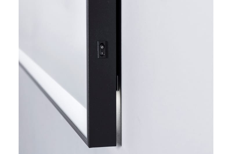 Knutby Baderomsspeil 70 cm LED-Lys - Svart - Interiør - Baderomsinnredning - Baderomsspeil