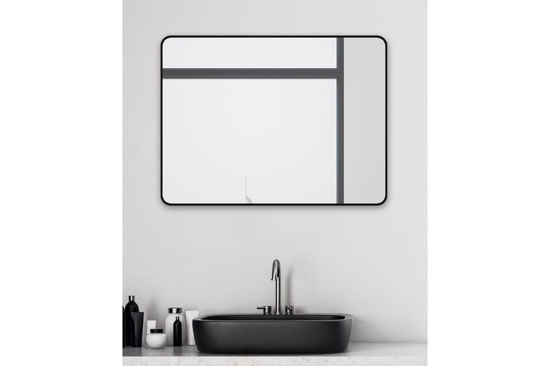 Knutby Veggspeil 60 cm - Svart - Interiør - Baderomsinnredning - Baderomsspeil
