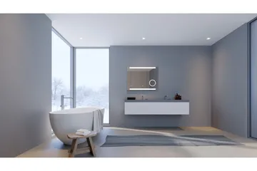 Kolerud Speil 80x60 cm - Sølv - Interiør - Baderomsinnredning - Baderomsspeil