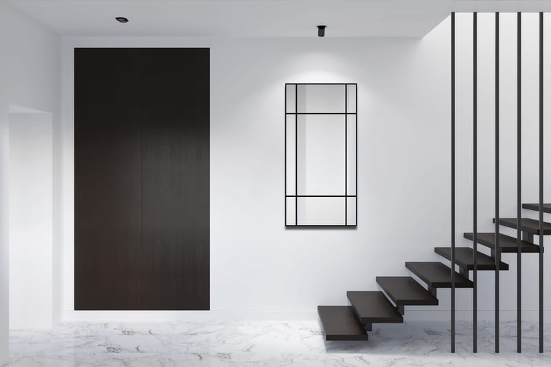 Lannabruk Speil 60x120 cm - Svart - Interiør - Baderomsinnredning - Baderomsspeil