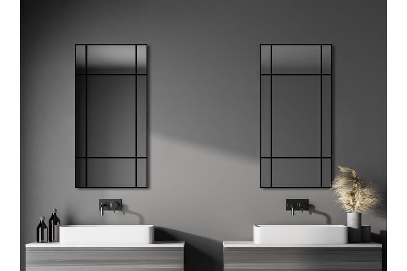 Lannabruk Speil 60x120 cm, Svart