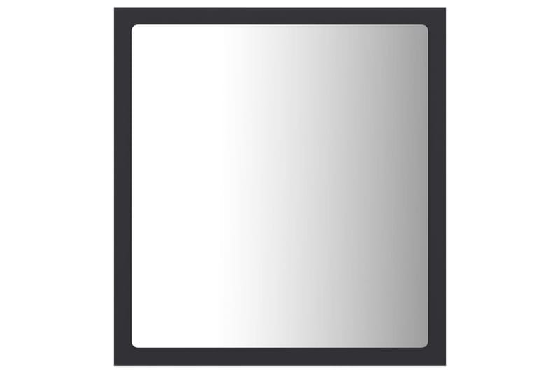 LED Badespeil 40x8,5x37 cm sponplate grå - Grå - Speil - Baderomsspeil
