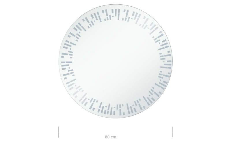 LED-speil til bad 80 cm - Baderomsspeil med belysning - Speil - Baderomsspeil