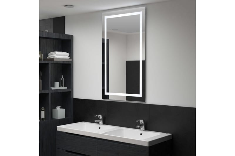 LED-speil til bad med berøringssensor 60x100 cm - Baderomsspeil med belysning - Speil - Baderomsspeil