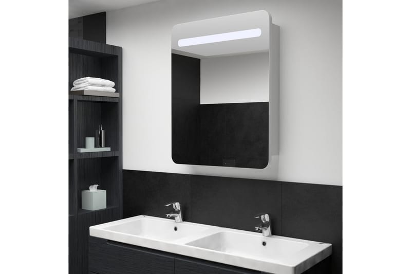 LED-speilskap til bad 60x11x80 cm - Baderomsspeil