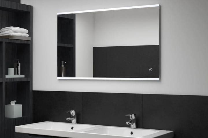 LED-veggspeil til bad med berøringssensor 100x60 cm - Baderomsspeil - Helkroppsspeil