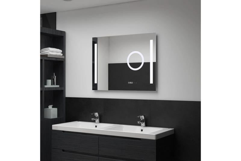 LED-veggspeil til bad med berøringssensor 80x60 cm - Baderomsspeil med belysning - Speil - Baderomsspeil