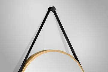 Nävesta Speil 50 cm Rundt - Gull - Interiør - Baderomsinnredning - Baderomsspeil