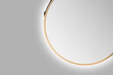 Nävesta Speil 50 cm Rundt - Gull - Interiør - Baderomsinnredning - Baderomsspeil