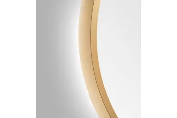 Nävesta Speil 50 cm Rundt - Gull - Interiør - Baderomsinnredning - Baderomsspeil