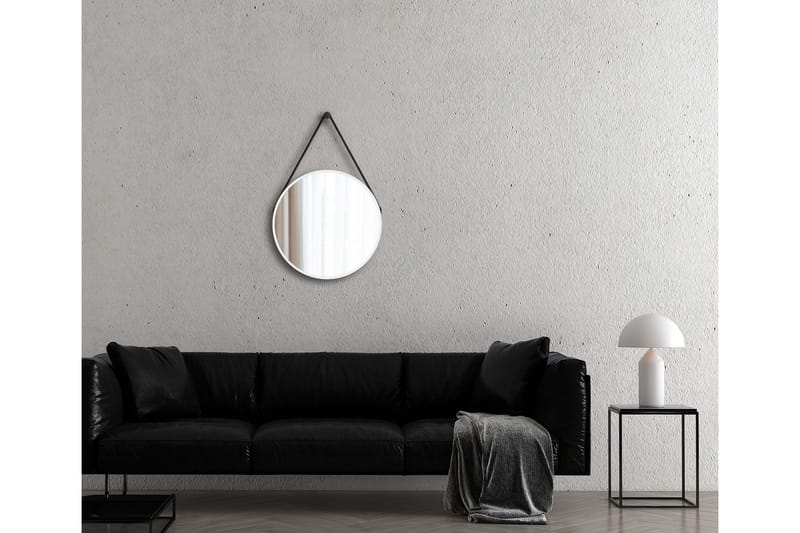 Nävesta Speil 50 cm Rundt - Hvit - Interiør - Baderomsinnredning - Baderomsspeil