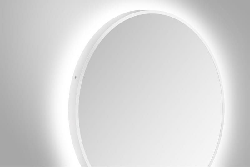Nävesta Speil 50 cm Rundt - Hvit - Interiør - Baderomsinnredning - Baderomsspeil