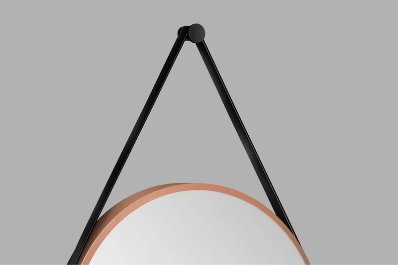 Nävesta Speil 50 cm Rundt - Kobber - Interiør - Baderomsinnredning - Baderomsspeil