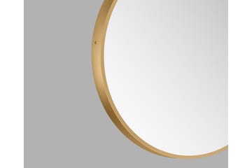 Nävesta Speil 80 cm Rundt - Gull - Interiør - Baderomsinnredning - Baderomsspeil
