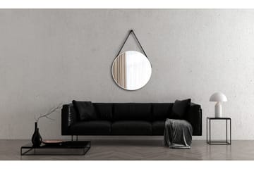 Nävesta Speil 80 cm Rundt - Hvit - Interiør - Baderomsinnredning - Baderomsspeil