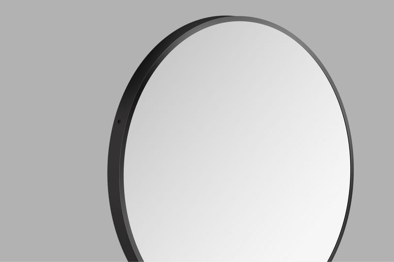 Nävesta Speil 80 cm Rundt - Svart - Interiør - Baderomsinnredning - Baderomsspeil