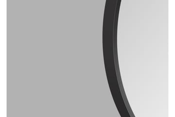 Nävesta Speil 80 cm Rundt - Svart - Interiør - Baderomsinnredning - Baderomsspeil