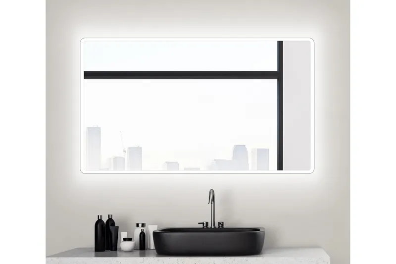 Norrbyn Baderomsspeil 70 cm LED-Lys - Interiør - Baderomsinnredning - Baderomsspeil