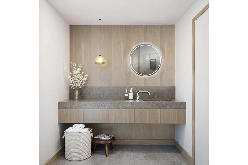 Norrbyn Veggspeil 60 cm - Interiør - Baderomsinnredning - Baderomsspeil