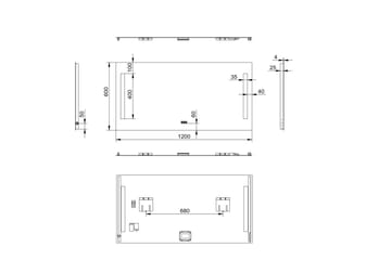 Purnuvara Baderomsspeil 60 cm LED-Lys - Interiør - Baderomsinnredning - Baderomsspeil