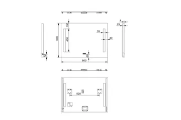Purnuvara Baderomsspeil 60 cm LED-Lys - Interiør - Baderomsinnredning - Baderomsspeil