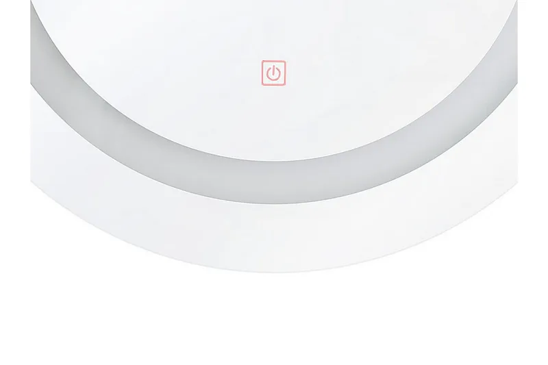 Rystal Speil LED Rund 58x58 cm - Sølv - Interiør - Baderomsinnredning - Baderomsspeil