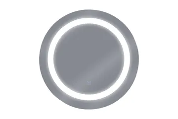Rystal Speil LED Rund 58x58 cm - Sølv - Interiør - Baderomsinnredning - Baderomsspeil