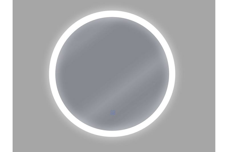 Speil Candanedo LED-belysning - Sølv - Baderomsspeil med belysning - Speil - Baderomsspeil