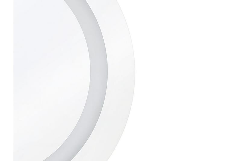 Speil Cemre LED Rund 58x58 cm - Sølv - Baderomsspeil med belysning - Speil - Baderomsspeil