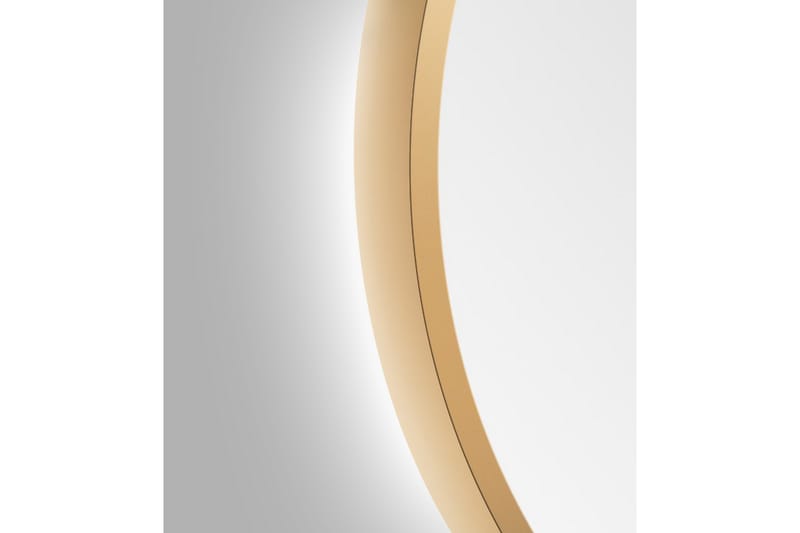Speil Delaryd 80 cm - Gull - Baderomsspeil med belysning - Speil - Baderomsspeil