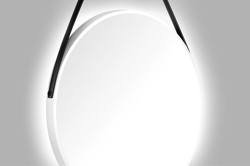 Speil Delaryd 80 cm - Hvit - Baderomsspeil med belysning - Speil - Baderomsspeil
