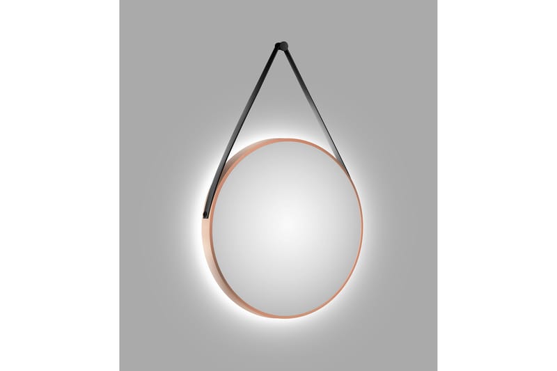 Speil Delaryd 80 cm - Kobber - Baderomsspeil med belysning - Speil - Baderomsspeil