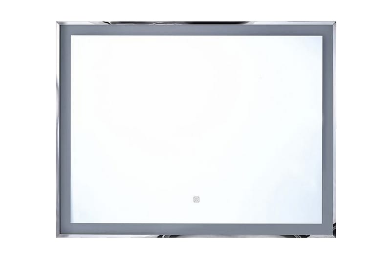 Speil Manosque 70x90 cm LED - Sølv - Baderomsspeil med belysning - Speil - Baderomsspeil