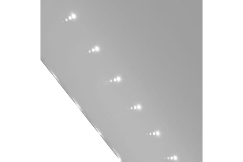 Veggspeil med LED-lys 100 x 60 cm (L x H) - Sølv - Baderomsspeil med belysning - Speil - Baderomsspeil