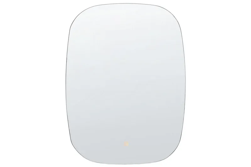 Badrumsspegel med LED Beliani Bergerac Silver