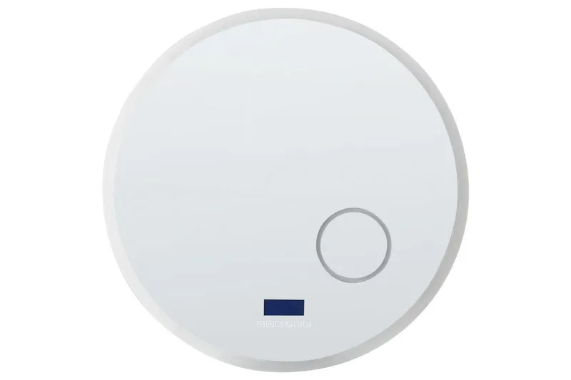 Badrumsspegel med LED Beliani Fixin Silver