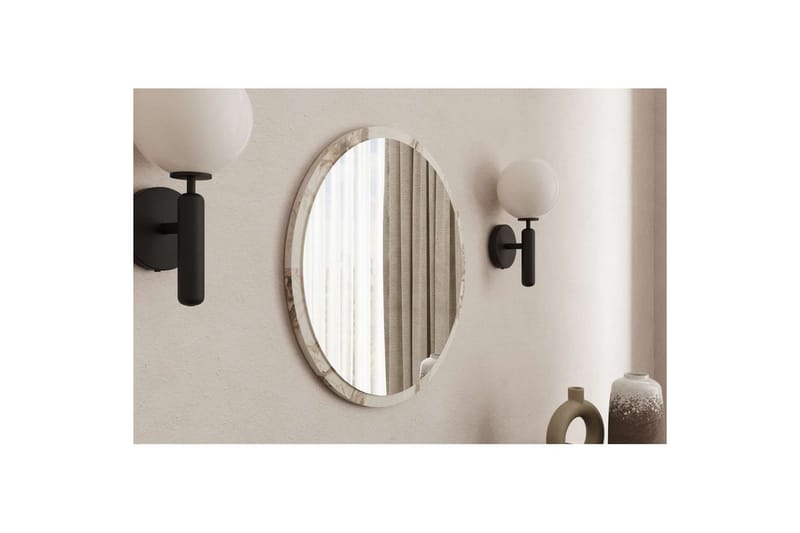 Buhem Baderomsspeil 60 cm Rund - Marmor - Interiør - Baderomsinnredning - Baderomsspeil