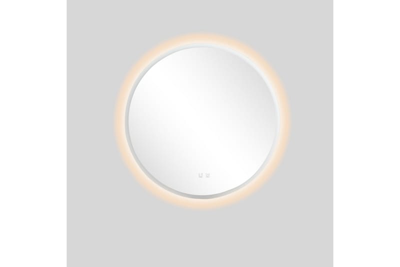 Clas Rundt Baderomsspeil med LED-belysning 100 cm - Anti-Fog og Touch-Kontroll - Interiør - Baderomsinnredning - Baderomsspeil