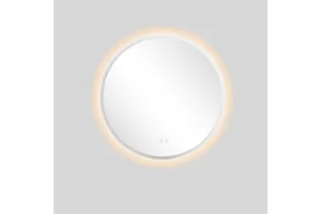 Clas Rundt Baderomsspeil med LED-belysning 100 cm - Anti-Fog og Touch-Kontroll - Interiør - Baderomsinnredning - Baderomsspeil