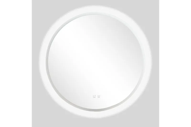 Clas Rundt Baderomsspeil med LED-belysning 120 cm - Anti-Fog og Touch-Kontroll - Interiør - Baderomsinnredning - Baderomsspeil