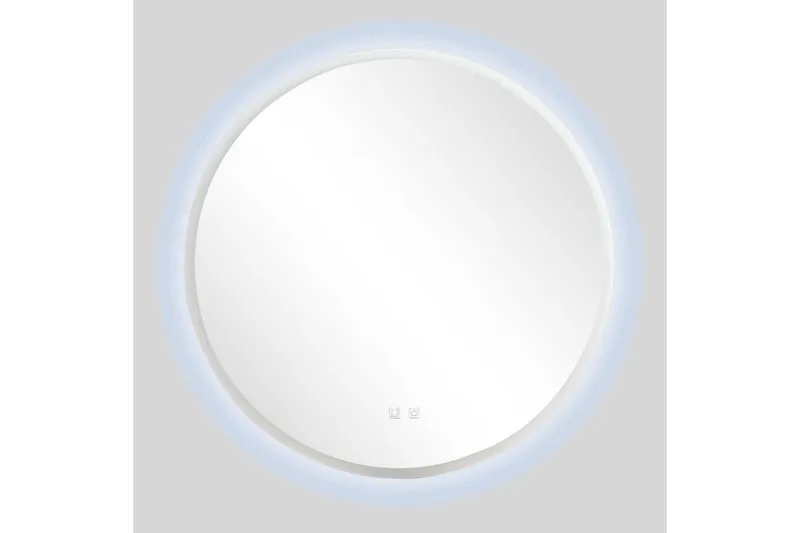 Clas Rundt Baderomsspeil med LED-belysning 120 cm - Anti-Fog og Touch-Kontroll - Interiør - Baderomsinnredning - Baderomsspeil