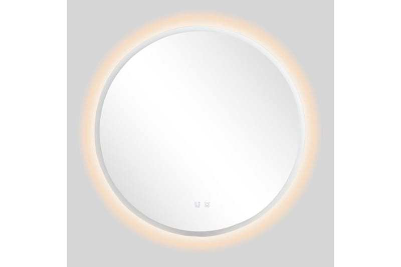 Clas Rundt Baderomsspeil med LED-belysning 120 cm - Anti-Fog og Touch-Kontroll - Interiør - Baderomsinnredning - Baderomsspeil