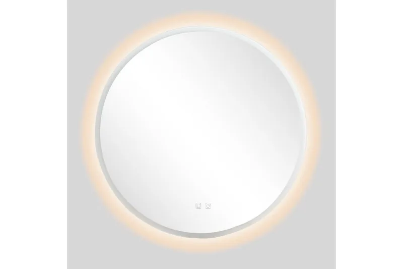 Clas Rundt Baderomsspeil med LED-belysning 120 cm - Anti-Fog og Touch-Kontroll - Interiør - Baderomsinnredning - Baderomsspeil
