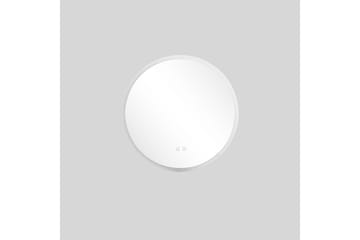 Clas Rundt Baderomsspeil med LED-belysning 60 cm - Anti-Fog og Touch-Kontroll - Interiør - Baderomsinnredning - Baderomsspeil