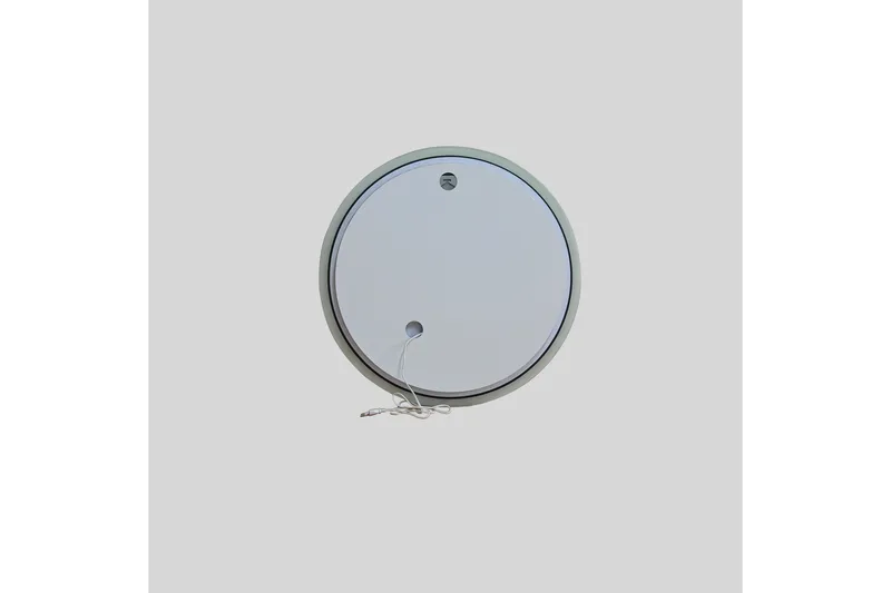 Clas Rundt Baderomsspeil med LED-belysning 60 cm - Anti-Fog og Touch-Kontroll - Interiør - Baderomsinnredning - Baderomsspeil