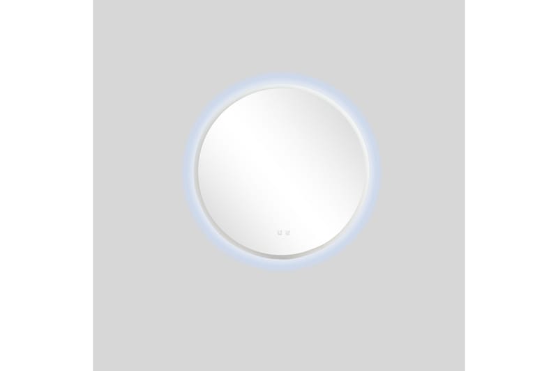 Clas Rundt Baderomsspeil med LED-belysning 80 cm - Anti-Fog og Touch-Kontroll - Interiør - Baderomsinnredning - Baderomsspeil