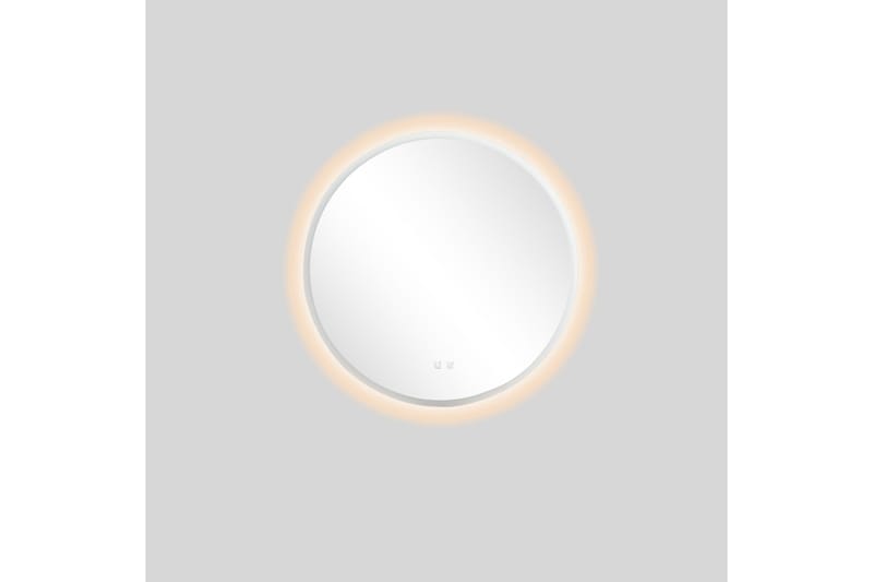 Clas Rundt Baderomsspeil med LED-belysning 80 cm - Anti-Fog og Touch-Kontroll - Interiør - Baderomsinnredning - Baderomsspeil