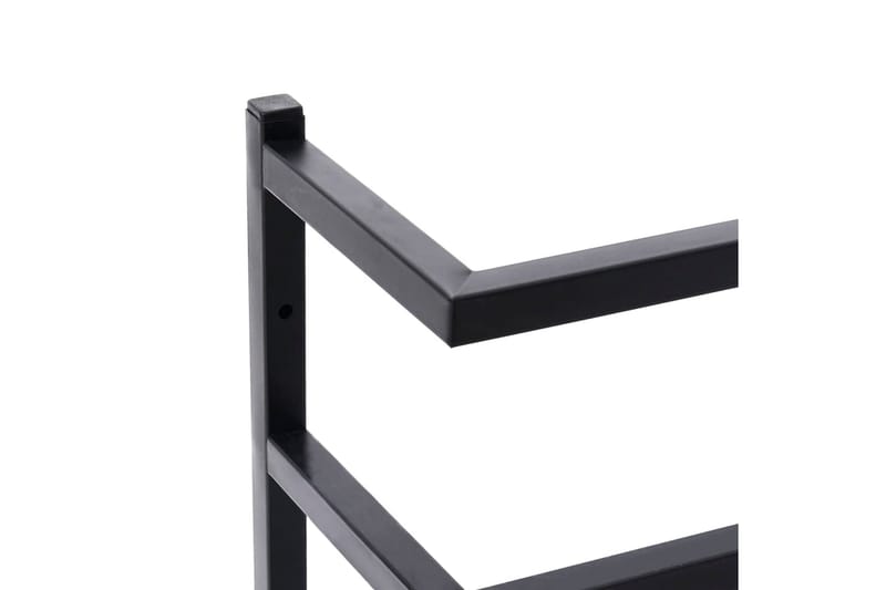 Håndklestativ 24x12x48 cm stål svart - Svart - Hånddukstiger - Håndkleshenger & hånddukstang