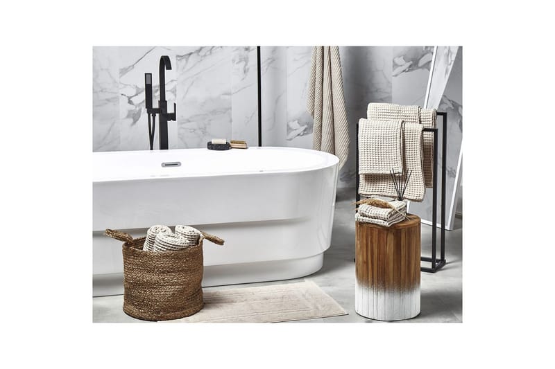 Håndkle Areora sett med 11 Beige - Beige - Tekstiler & tepper - Baderomstekstiler - Håndklær