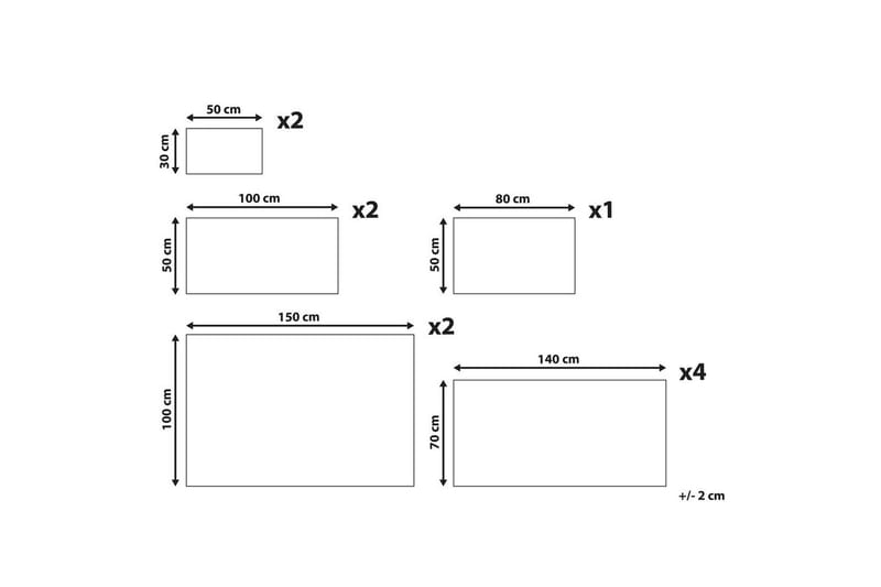 Håndkle Areora sett med 11 Blå - Blå - Interiør - Baderomsinnredning - Håndklehengere